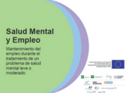 Salud Mental y Empleo